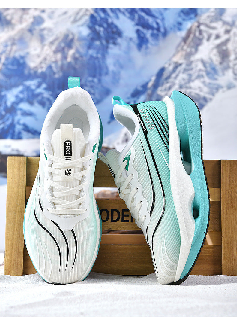 Friction Sound Real Explosion Soft Sole Breathable Racing Running Shoes Unisex Versatile Shock Absorption Anti-Slip Couple Casual Sports Shoes