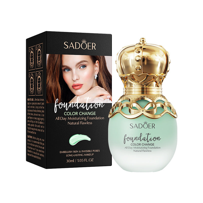 Makeup SADOER Concealer foundation with temperature-changing skin tone that doesn't easily come off BB Wholesale Cross-Border Foreign Trade Frost