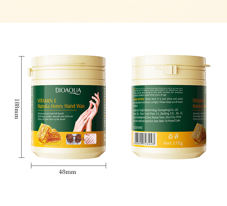 Honey Hand Wax170gBIOAOUA Vitamin E Moisturizing and Nourishing Hand Care Cross-Border Wholesale