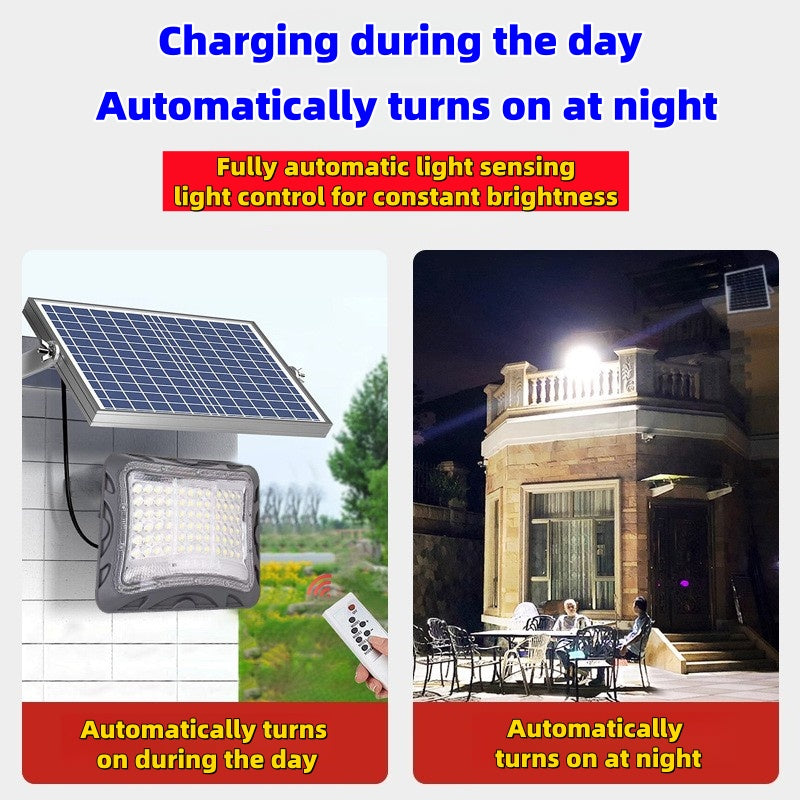 ABS Solar Flood Light Outdoor Super Bright Waterproof Garden Courtyard Light 200W300W1000W Solar Street Light