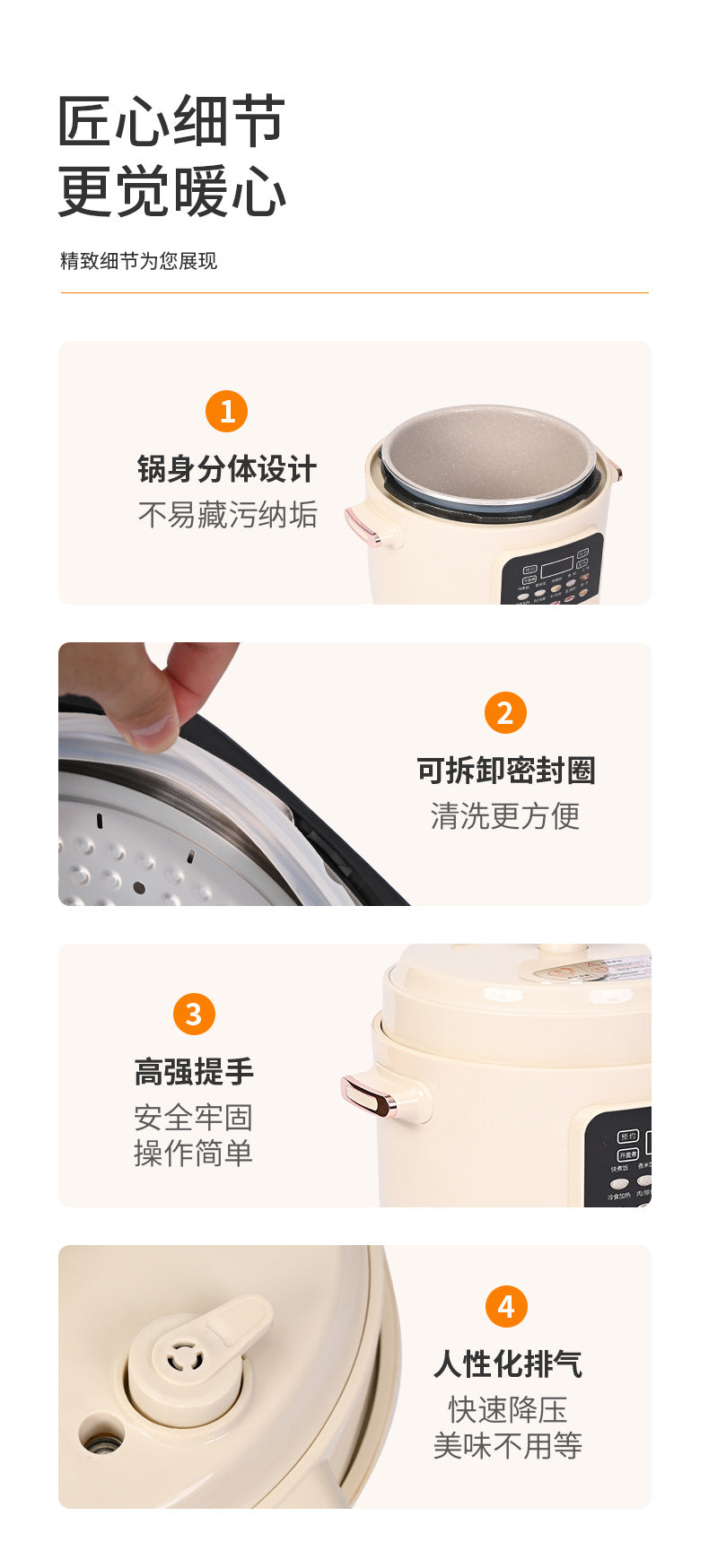 Factory  Wholesale Household Rice Cooker Multi-Functional Small Pressure Cooker Smart Reservation Non-Stick Inner Pot Rice Cooker