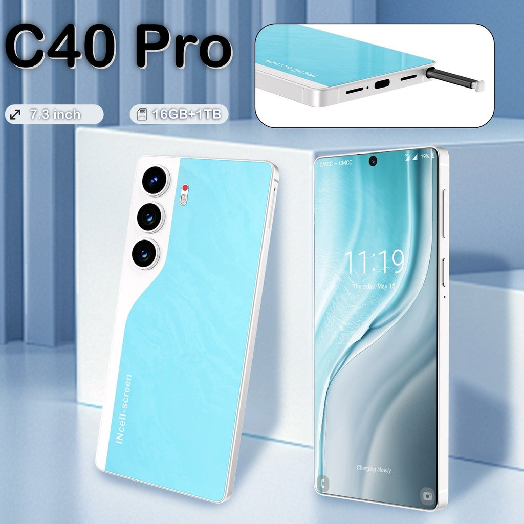 Bestsellers in Southeast Asia C40 Pro Smartphone16+1T Android Phone7.3Inch Large Screen