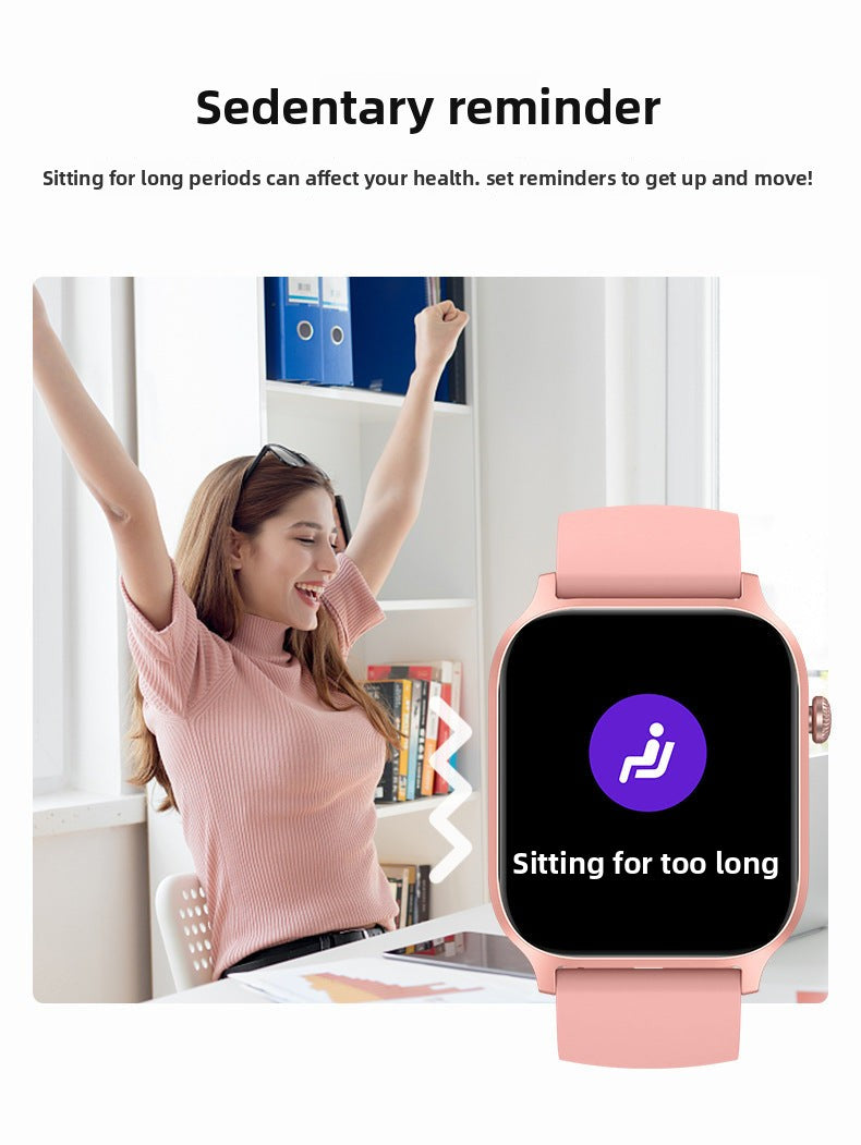 Y7Smart Watch1.85inch Bluetooth call, heart rate, step counting, sleep monitoring IP68Deep Waterproof Three-Proof