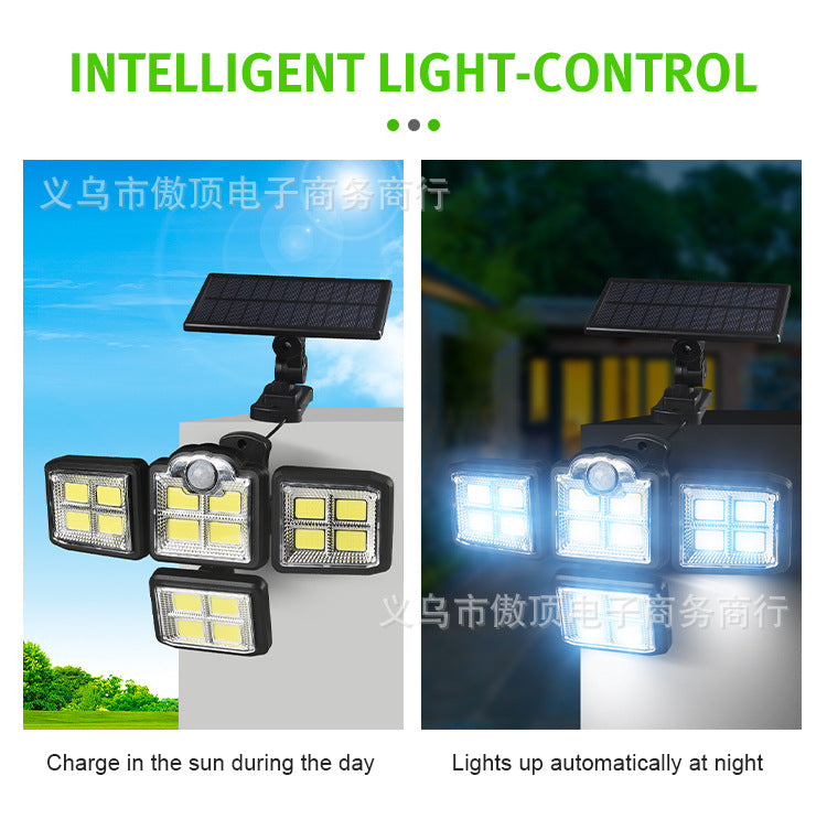 New Solar Wall Light Split Body Sensor Street Light Remote Control Garden Light LED Waterproof Garden Light
