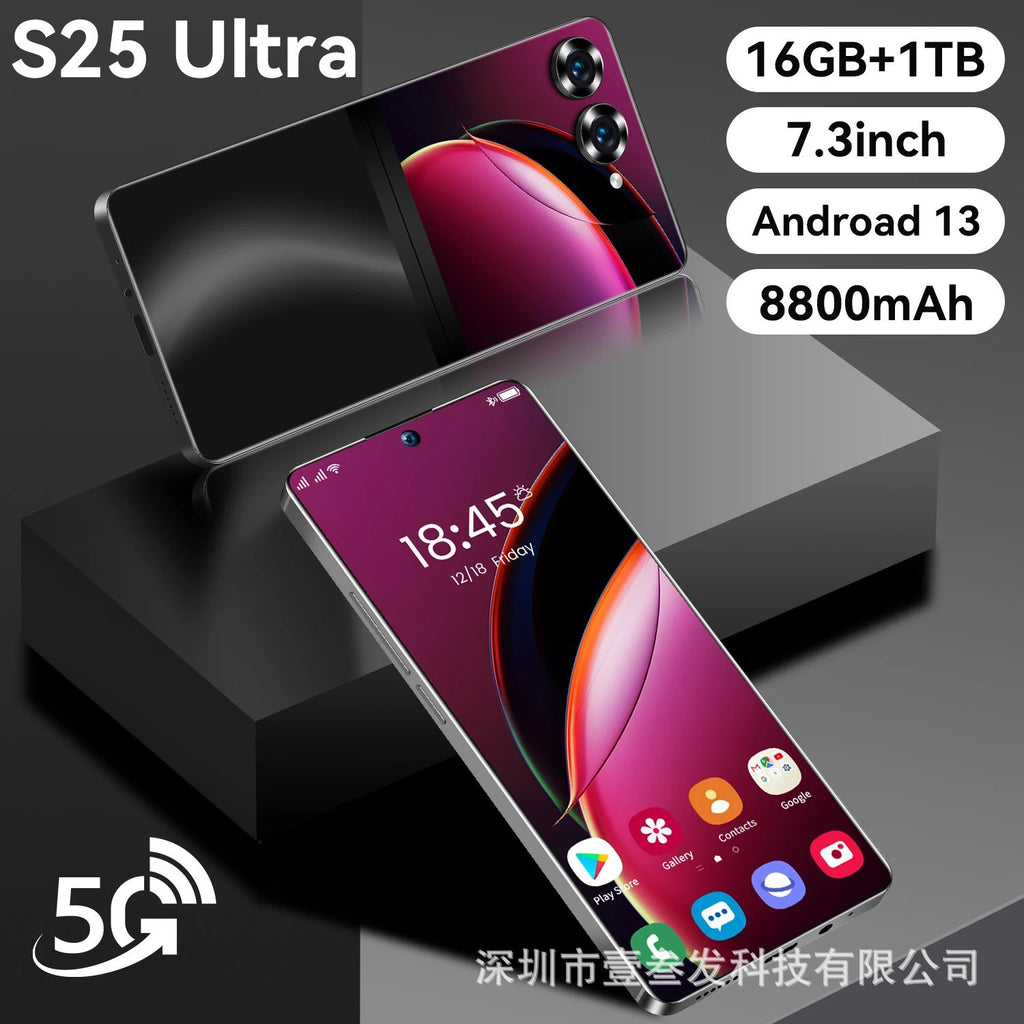 S25Ultra+Popular2+16G 6.6Inch All-in-One Low Price 4G New Smartphone