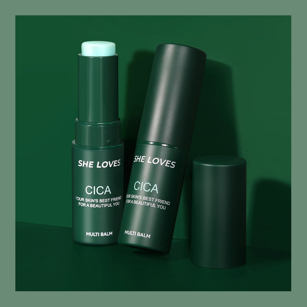SHELOVES Centella Asiatica Essence Stick Soothing After-Sun Redness Sensitive Cooling Ice Hydrating No-Wash Essence Stick
