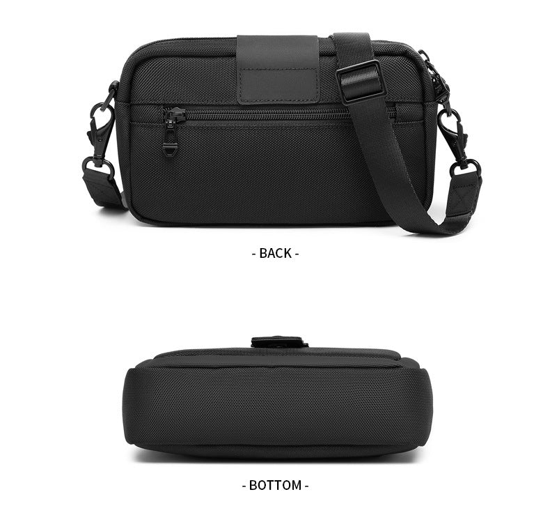 Men's Crossbody Bag High-End Single Shoulder Bag Portable Small Bag Waterproof Oxford Cloth Mini Men's Bag Trendy Style