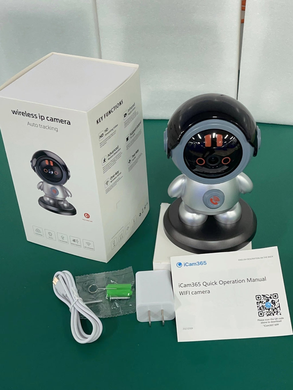 Robot Wireless Surveillance Camera Motion Detection Smart Home WIFI HD Night Vision Wholesale Night Vision HD