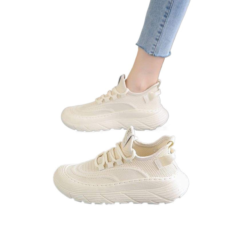 Women's Spring and Autumn New Mesh Running Shoes with Cushioning, Non-Slip Lightweight Breathable Mesh Sneakers