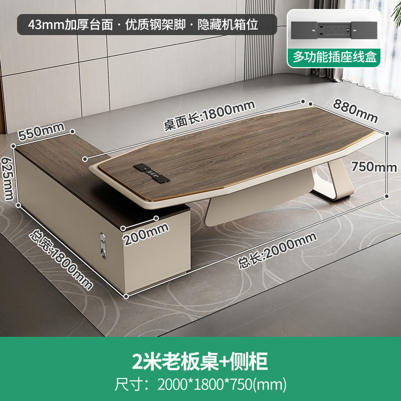 Office Desk Boss Desk Simple Modern Executive Desk Office Desk Office Chair Set Manager Desk President Desk