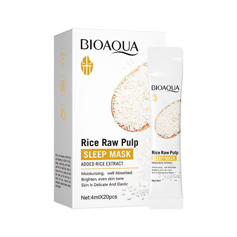 Full English Rice Skincare Set BIOAOUA Rice Puree Series Six-Piece Set Box  Wholesale