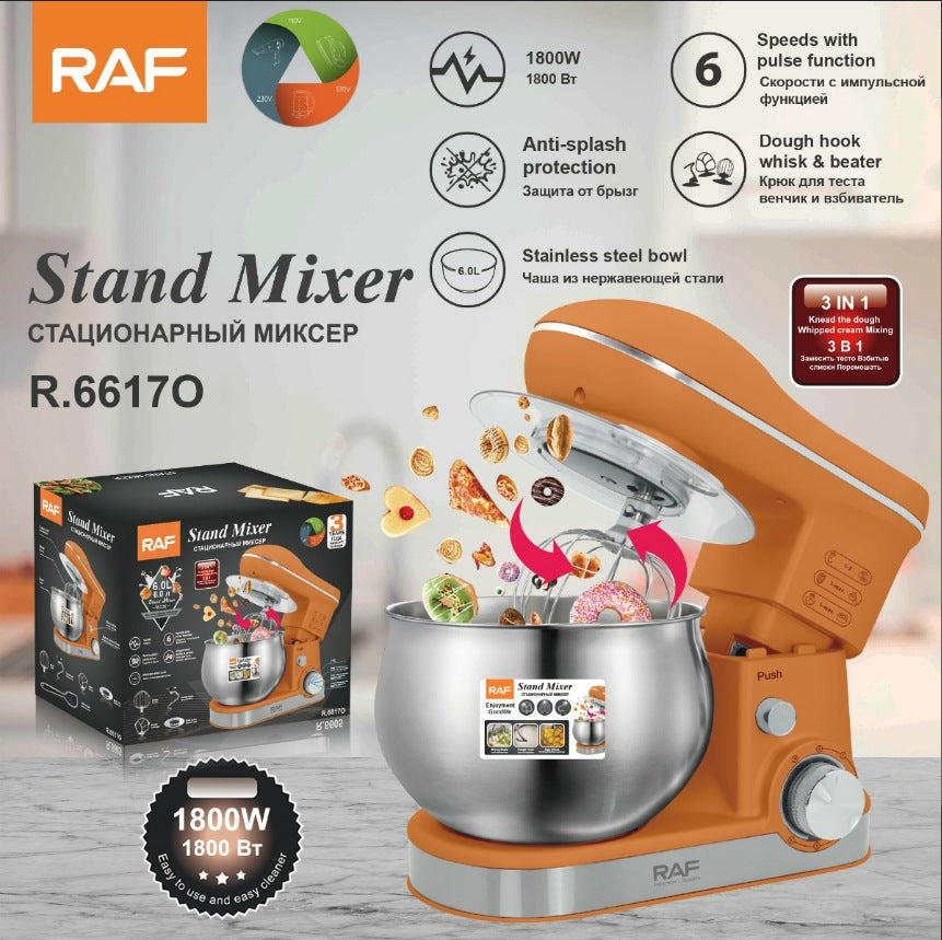 RAF European Standard Small Fully Automatic Dough Kneading and Fermentation Machine Household Multifunctional Cooking Chef Machine 6617