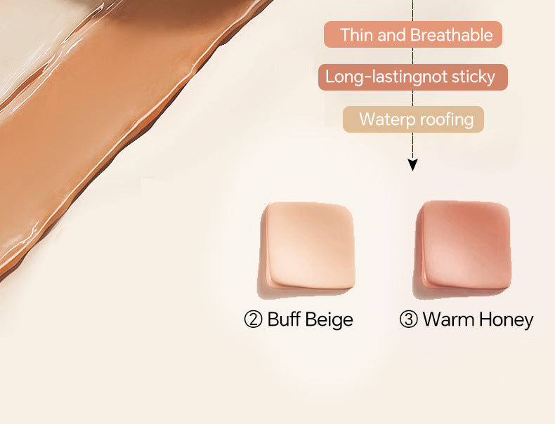 Genuine Air Cushion BB Cream Waterproof Concealer with Makeup Brush and Puff CC Cream Four-Piece Set20g*3Version