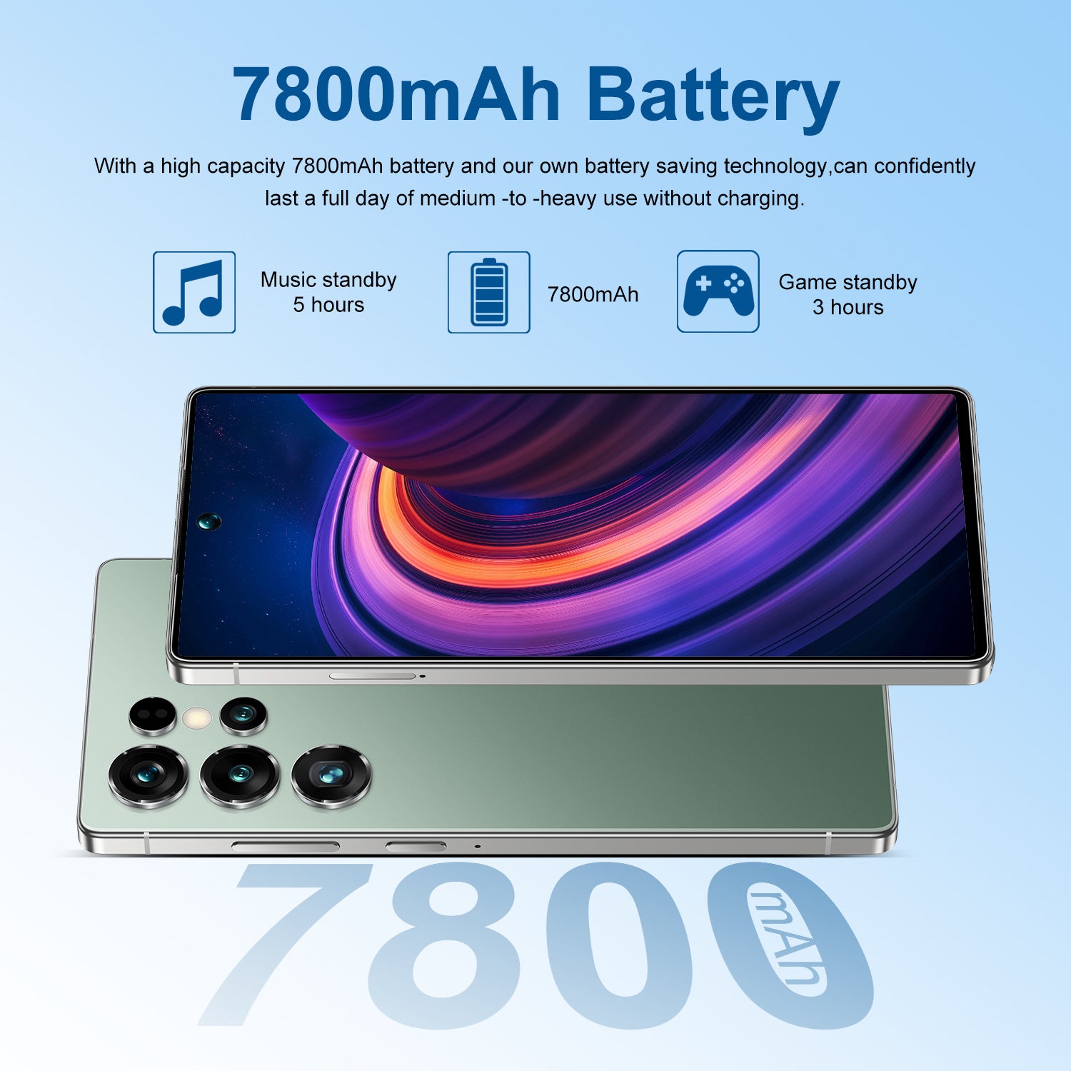 Smartphone S25 Ultra Android7.3Inch Hd Large Screen16+1T Mobile Phone Source Factory