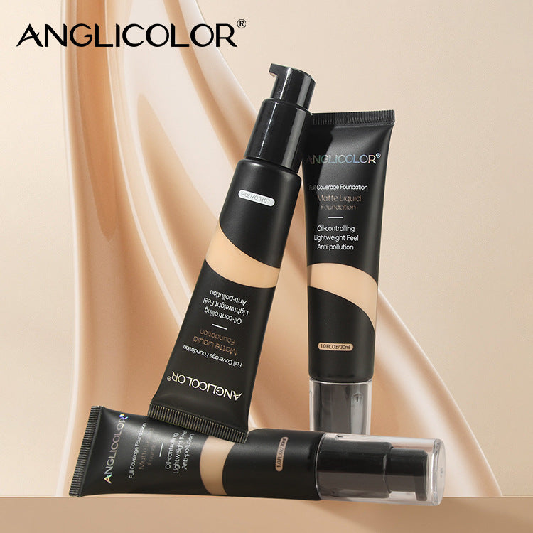 Anglicolor Hot-selling Foundation Liquid Concealer Long-lasting Non-cakey Oil Control Hydrating Foundation Cream