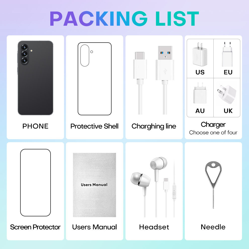 A56New Smart5G Mobile Phone7.3incell Notch Screen16+1TB Wholesale Source Factory