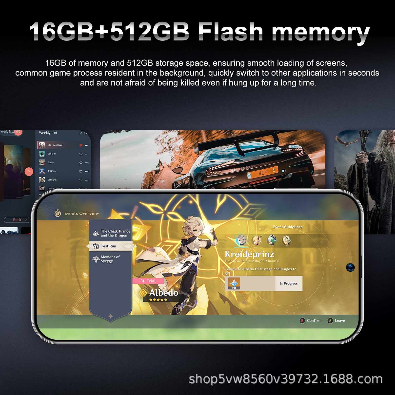 Hot Sale M15ultra Android Smartphone16+1T Factory Direct Sales Mobile Phones