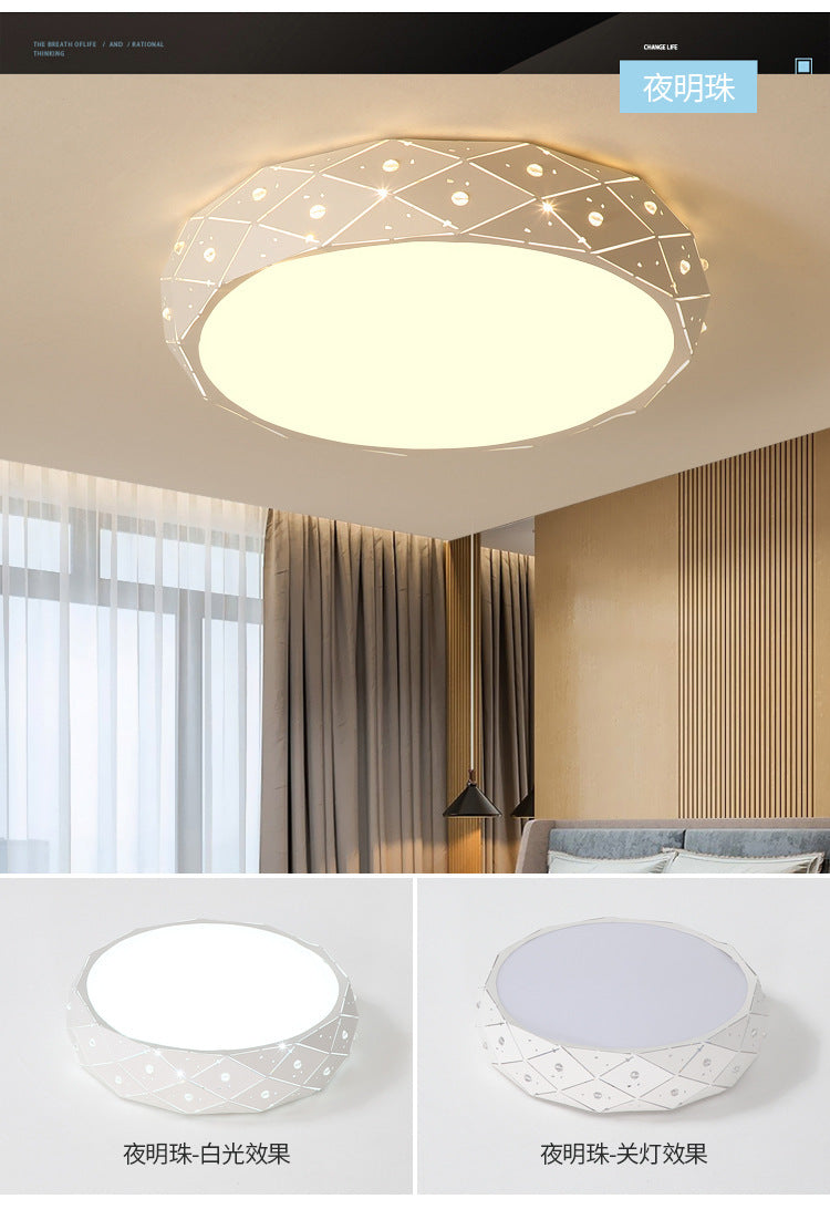 Bedroom Lamp Round Light Fixture LED Living Room Home Ceiling Light Fixture Simple Modern Cozy Romantic Creative Room Lamp