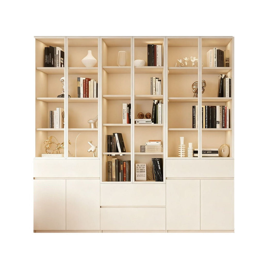 Custom Aluminum Bookshelf Wine Cabinet Integrated Wall-to-Ceiling Bedroom Living Room Whole House Furniture Design Factory