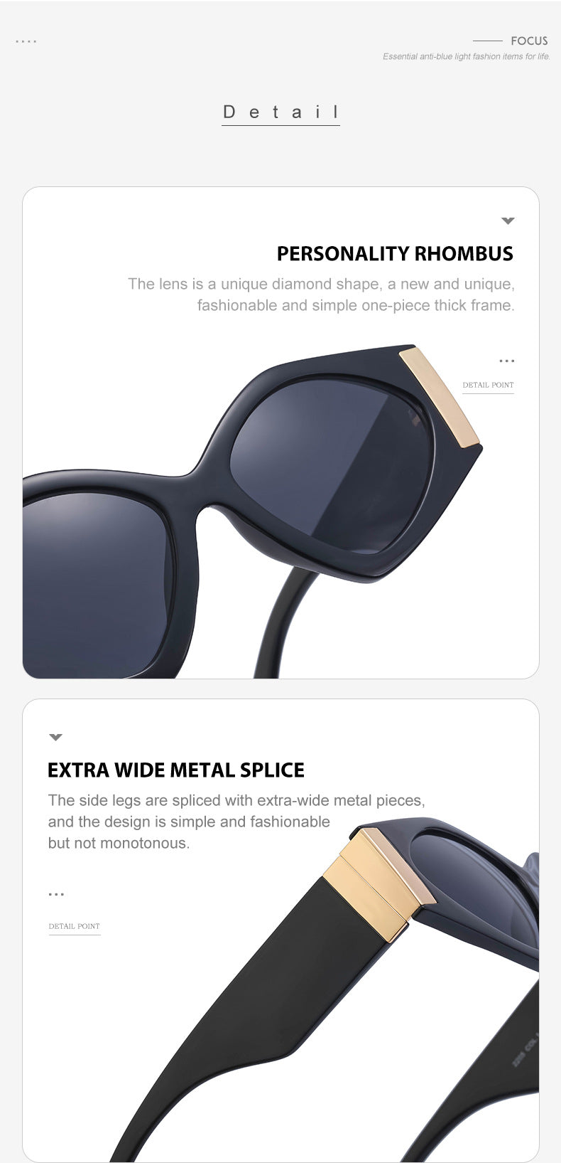 European and American style sunglasses for women trendy high-end feel ins Trendy Fashion Sunglasses for Women Wholesale sunglasses
