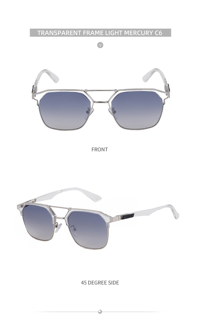 European and American Fashion Cat Eye Sunglasses for Men, Unique High-End Feel, Men's Driving Glasses Wholesale shades