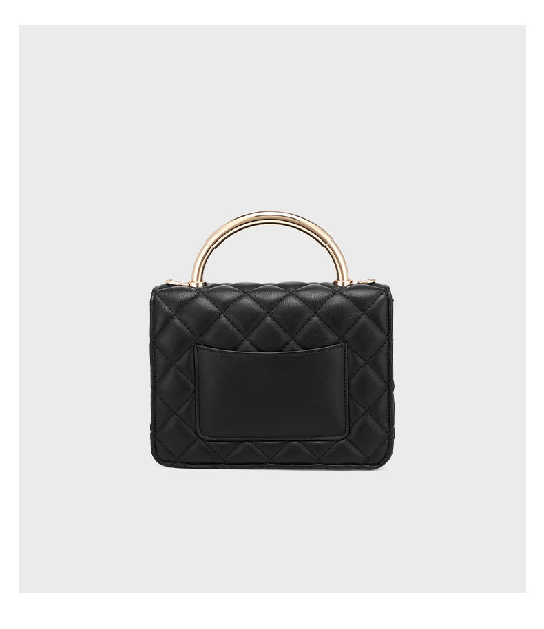 European and American Style Small Square Bag New Diamond Embroidery Women's Bag Niche Versatile Fashion Chain Crossbody Women's Bag Single Shoulder Small Square Bag