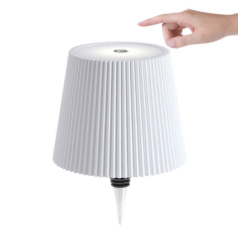 rechargeable desk lamp striped plug-in wine bottle lamp RGB Three-color Amazon  Touch Ambient Light Manufacturer