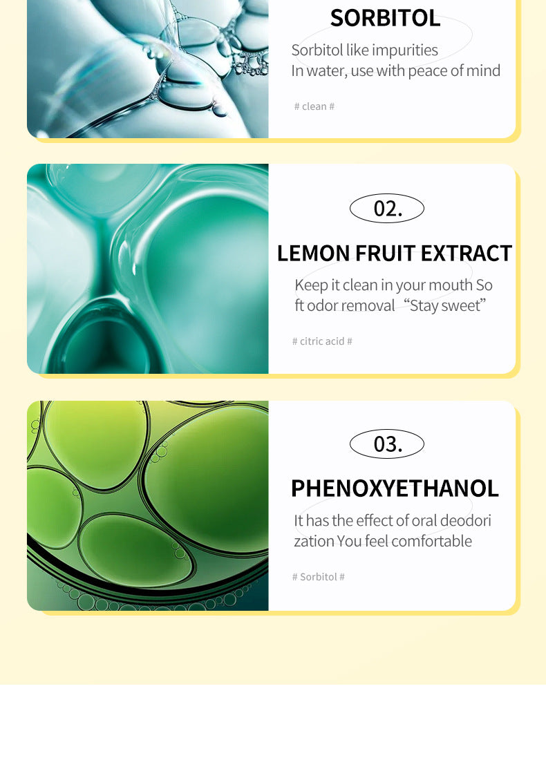 Full English Mouthwash Box Set SADOER Disposable Portable Oral Cleaning Care  Foreign Trade Wholesale