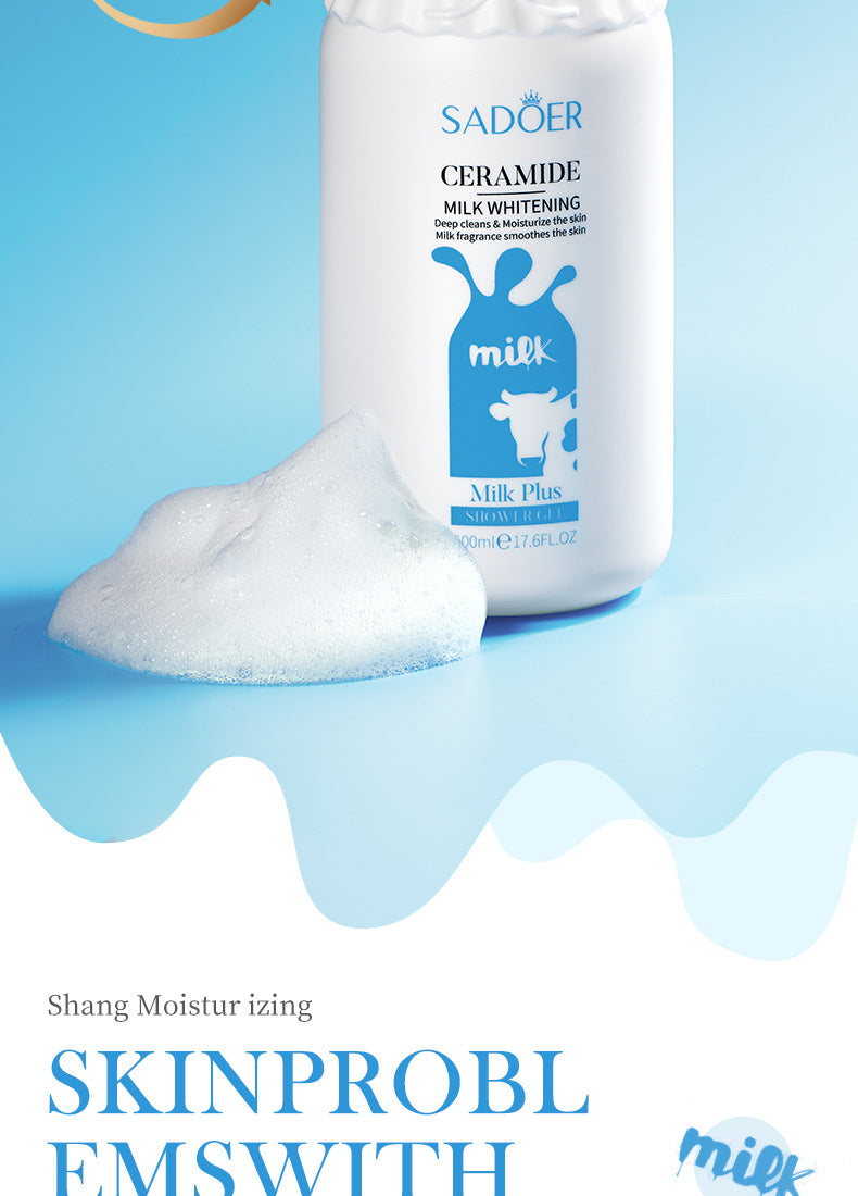Milk Body Wash SADOER Hydrating, smooth, clean fragrance body wash for cross-border foreign trade wholesale