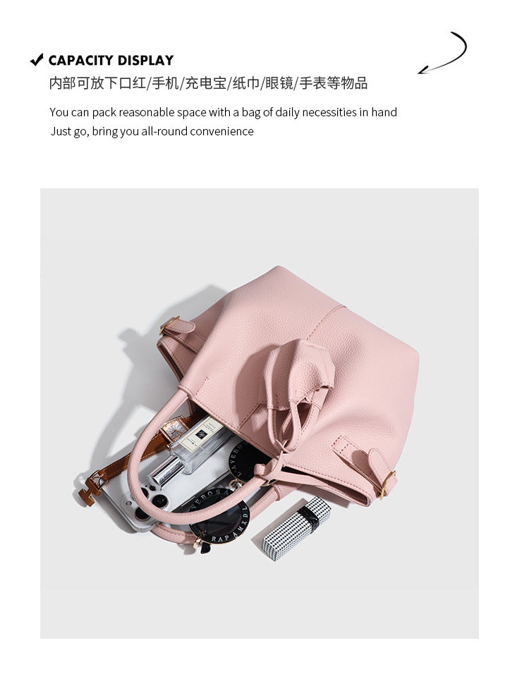 European and American Style Dumpling Handbag Fashion Women's Bag Single Shoulder Bag Versatile Stylish Crossbody Bag Large Capacity High-end Feel