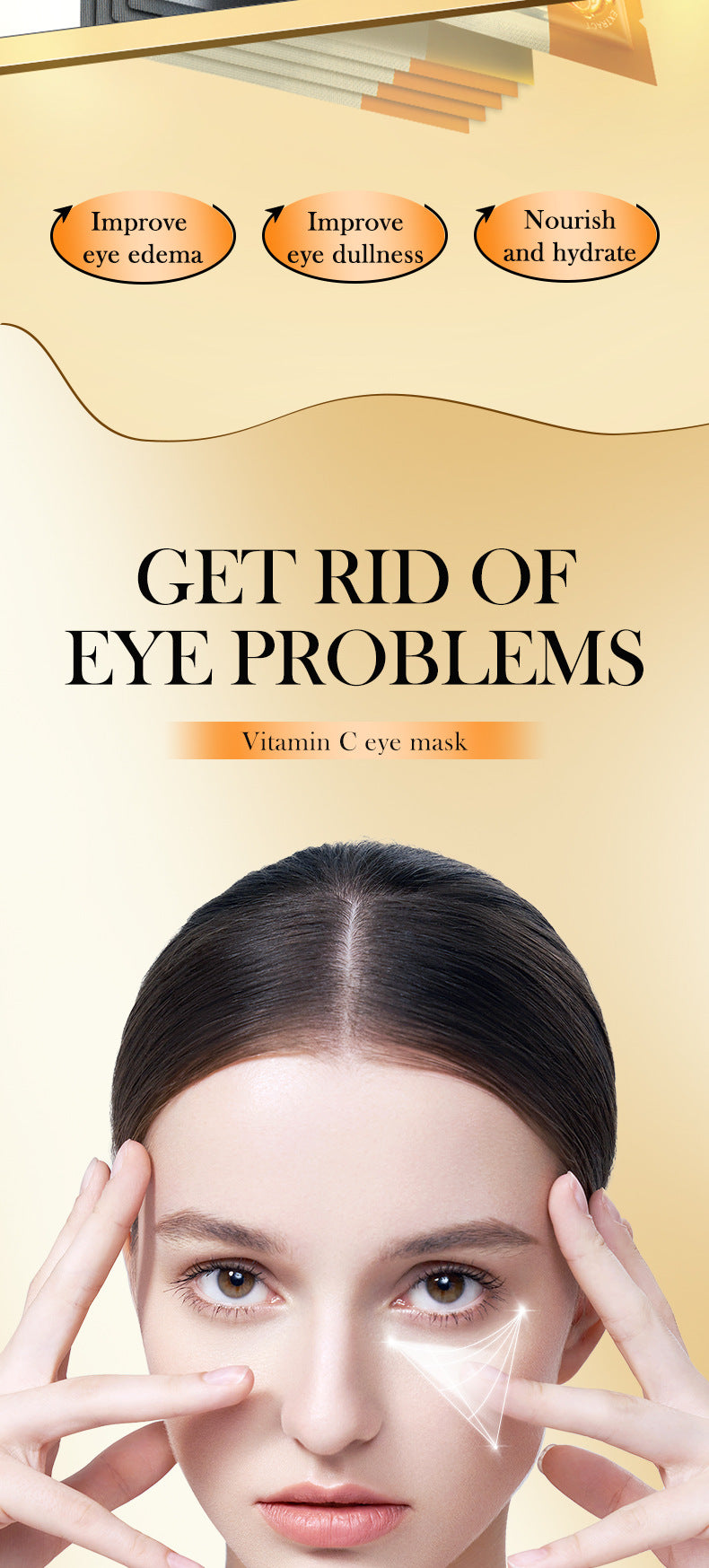 Eye Mask7.9g FAYANKOU24K Golden Aloe Vera Hydrating Nourishing Eye Mask Cross-Border Wholesale