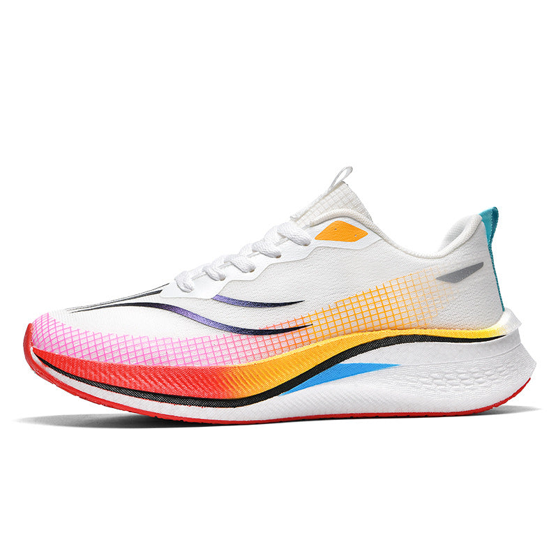2025Spring and Summer New Style Flying Electric4C Professional Racing Shock Absorption Casual Non-slip Sports Shoes Ultra-light High Elasticity Men and Women Running Shoes