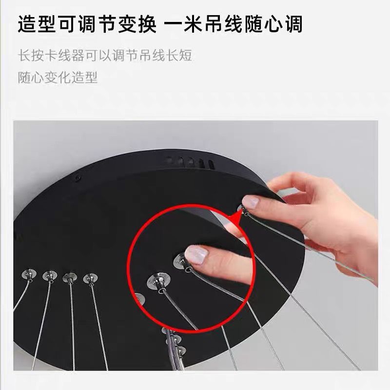 Living Room Main Light Fixture Minimalist Bedroom Light Square Living Room Large Light Door Installation Internet Celebrity Chandelier Whole House Package