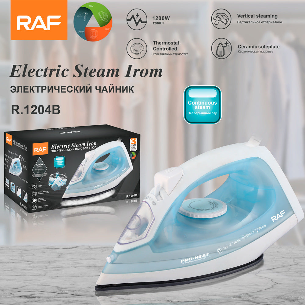 RAF European standard household steam iron portable garment steamer Three-speed temperature-adjustable pressure-type high-power electric iron
