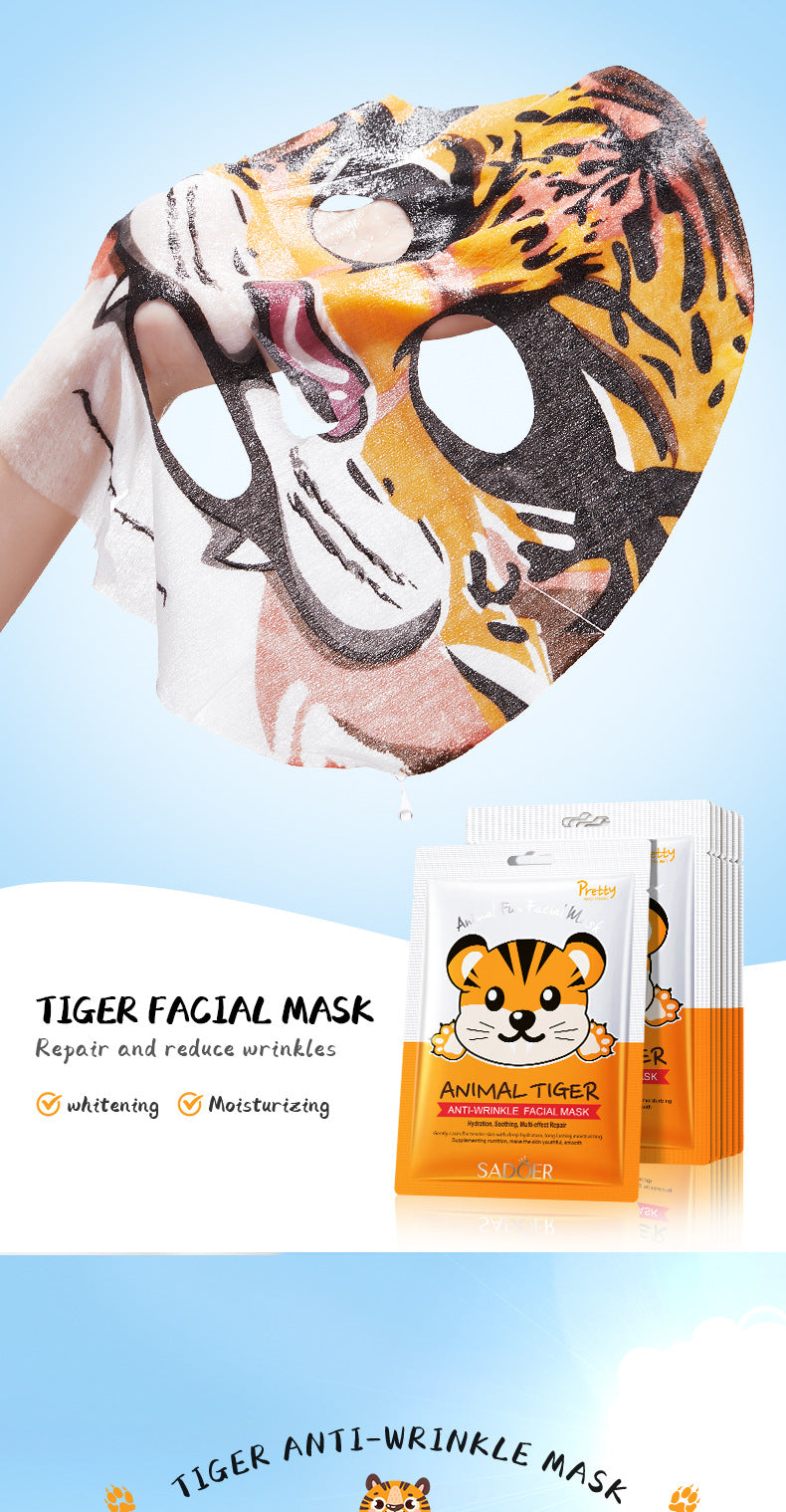 Full English Animal Pattern Mask25g SADOER Hydrating and Moisturizing Skin Care Tablets for  Wholesale