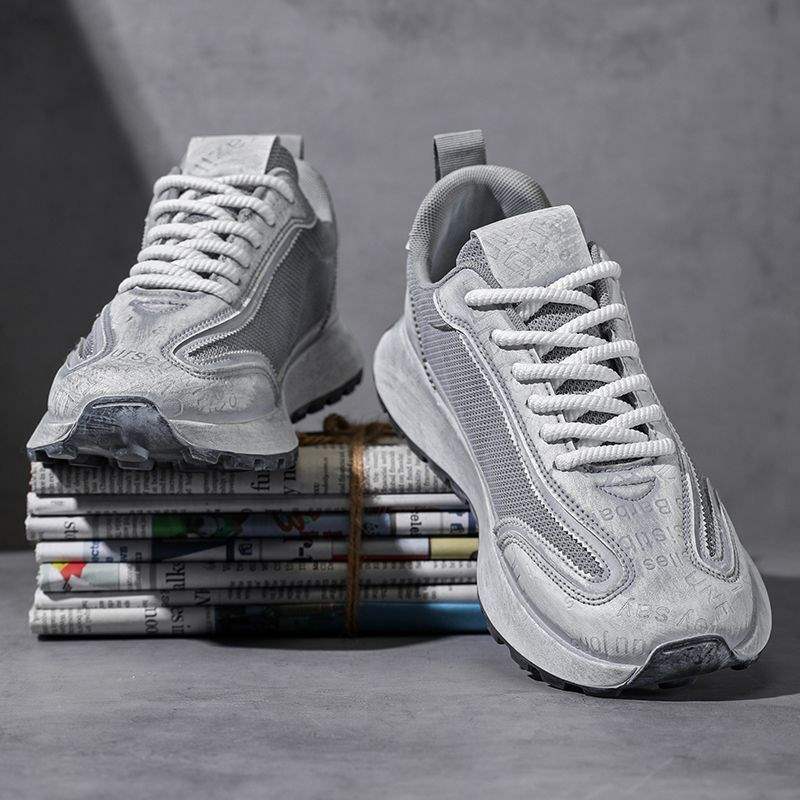 Men's Shoes Summer New Breathable Mesh Versatile Dad Casual Sneakers Height-Increasing Thick-Soled Vintage Dirty Shoes CH0003