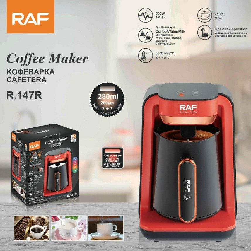 RAF European Standard Portable Office Coffee and Tea Maker Heating Coffee Cup New Turkish Coffee Pot R147