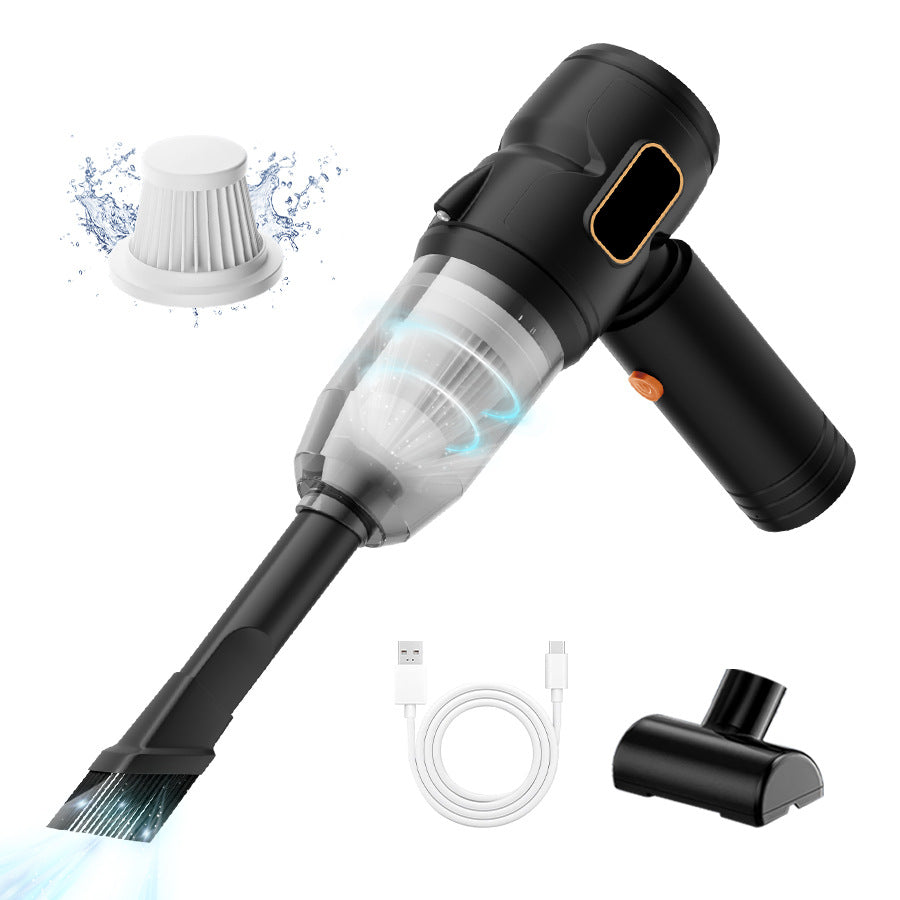 Mini Car Vacuum Cleaner Handheld Wireless Desktop Household Portable Small Large Suction Portable Dual-use Dust Collector