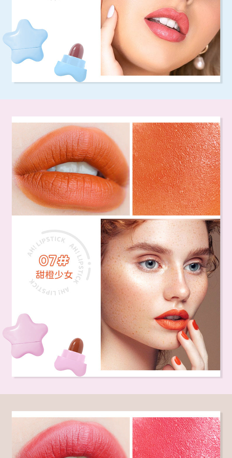 Lucky star8Color Little Star Lipstick Set Matte Velvet Lipstick Gift Box