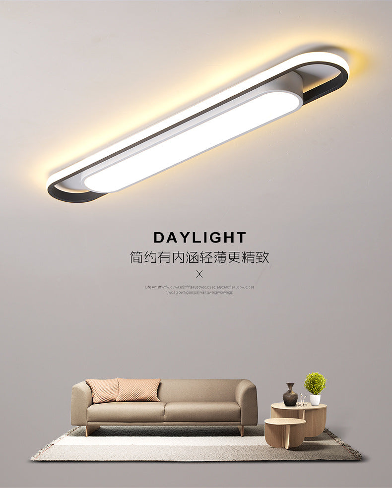 Aisle Light Corridor Light Modern Simple Entryway Porch Balcony Light Iron Art Long Strip Cloakroom led Ceiling Light Fixtures