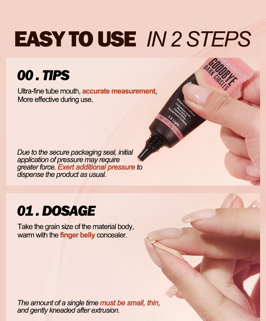 Powerful Concealer for Covering Tattoos, Dark Circles, Moisturizing, Brightening Concealer Liquid, Makeup Wholesale