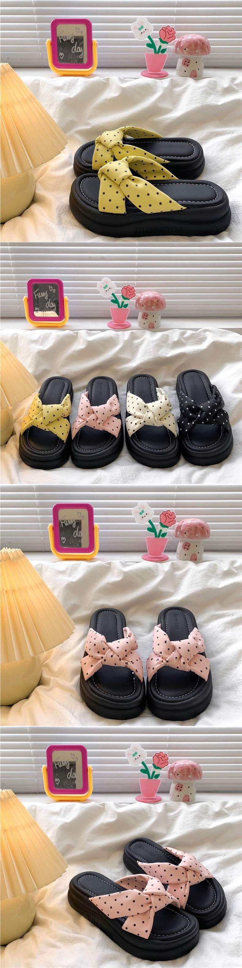 Women's Summer Thick-Soled Slippers for Outdoor Wear2025New Style Fairy Style Fashion One-Strap Sandals to Match Dresses