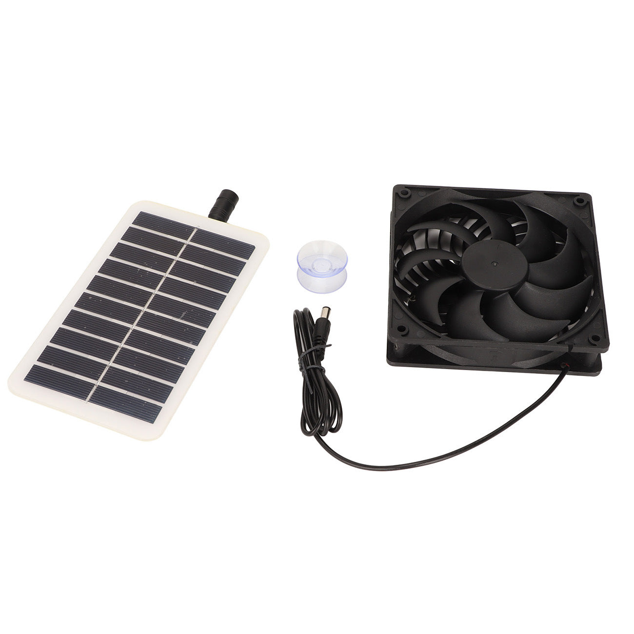 Direct Sales Solar Panel Exhaust Fan Portable Energy-Saving Solar Exhaust Fan Chicken House Deodorization Exhaust Ventilation