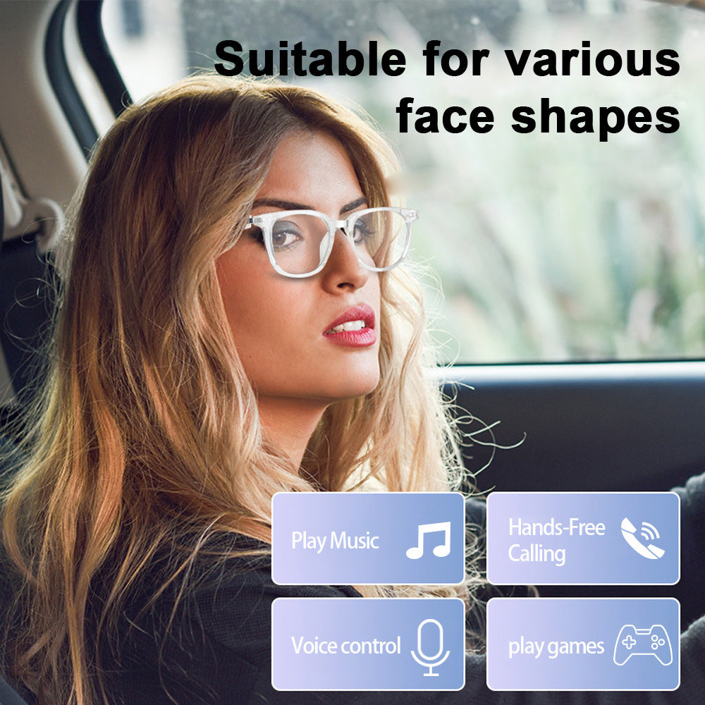 Smart Glasses Bluetooth Glasses Sunglasses Polarized Anti-UV Anti-Blue Light Listening to Music and Talking