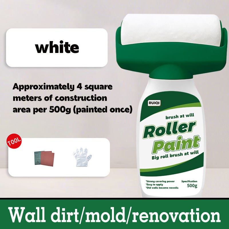 Custom Label Large Roller Paint Wall Stain Repair Renovation Paint Water-Based Odorless Self-Brushing Roller Latex Paint