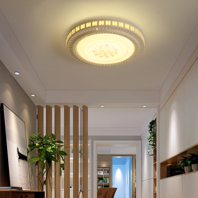led Ceiling Lamp Nordic Simple Living Room Lamp Round Bedroom Children's Lamp Balcony Corridor Engineering Ceiling Light Fixture