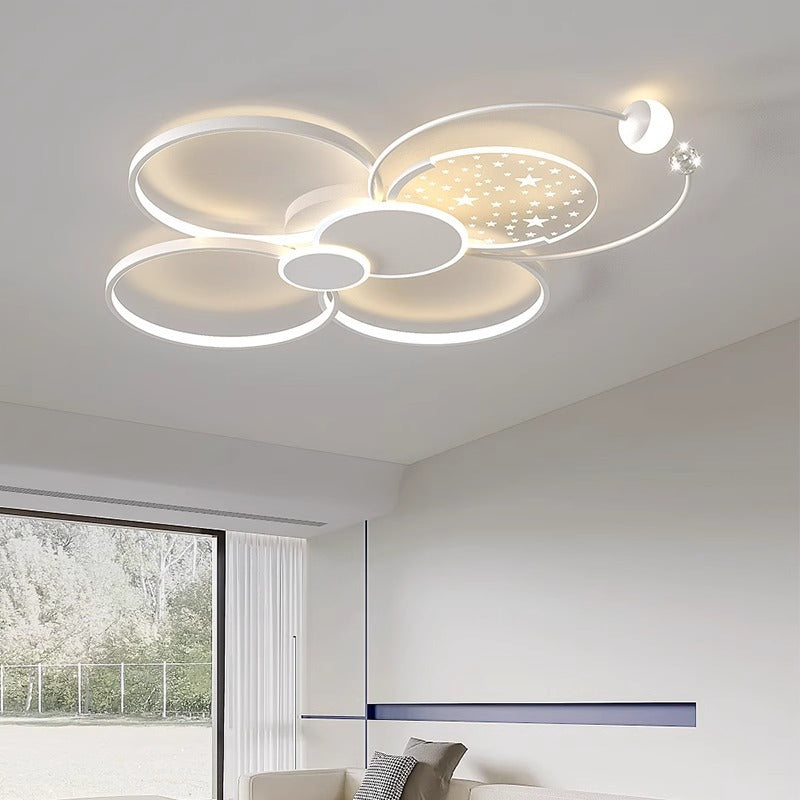 Living room lamp simple modern elegant led Starry Sky Ceiling Light Set Full House Package2025New Year's Bedroom Lamp