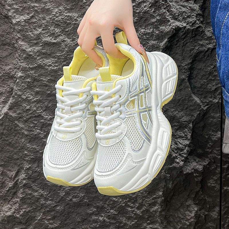 Exported Italian Original Clearance Dad Shoes Summer New Women's Running Hollow Sports Shoes Thick Sole