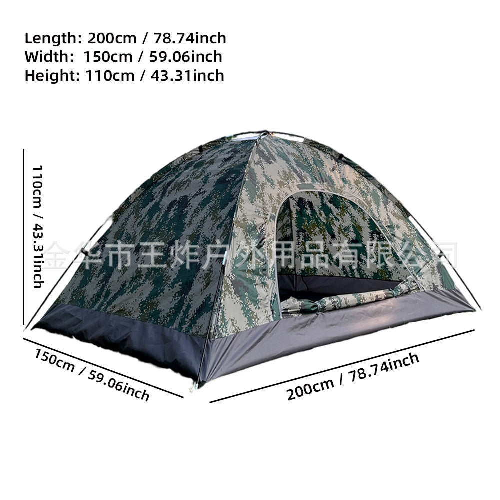 Camouflage Tent Outdoor Camping Training Camping Setup Tent2People Tent Leisure Equipment Export