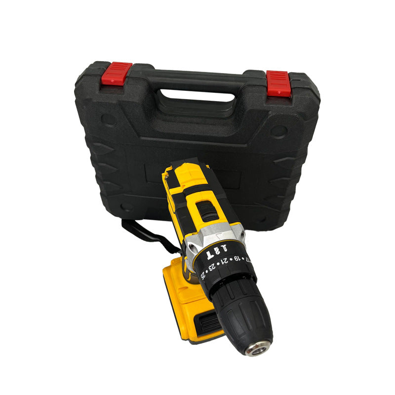 DW High-Power Electric Drill for Home Use, Cordless Drill with Lithium Battery, Multi-Functional Impact Pistol Drill, Electric Drill